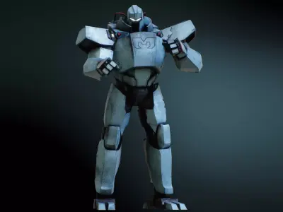 Mecha Man Armor From Disaptch Low-poly 3D model