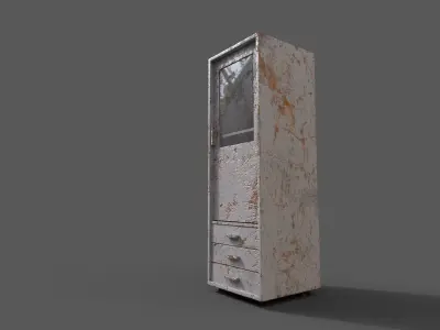 Old Modern Furniture 3D Model Low-poly 3D model