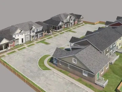 Peaceful neighborhood  3D model