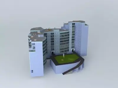 Residential house on Ventsek 1 Free 3D model