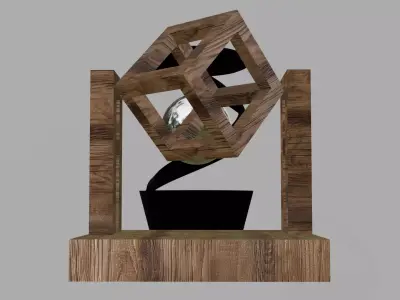 A Pair of Kinetic Desk Toys Free low-poly 3D model