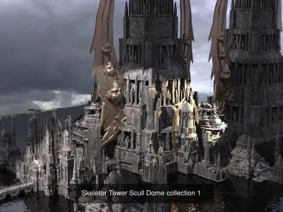 Skeleton Castle collection 3D Model Pack