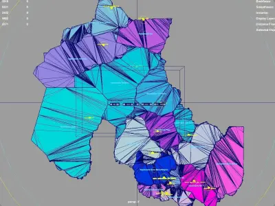 Jujuy  Argentina map region geography political geographic 3D model