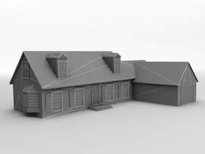 House 9 Low-poly 3D model