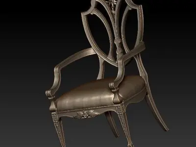 Old chair  3D print model