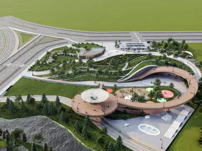 Urban Park  3D model