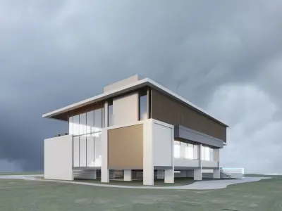 Modern House 3D model 30