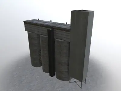 Amsterdam Factory2 Low-poly 3D model