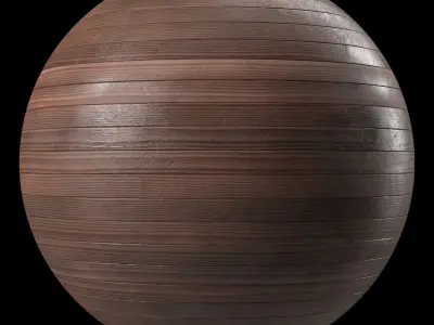 Parquet Materials 28- Wooden Damaged Panel - Sbsar PBR 4k Texture