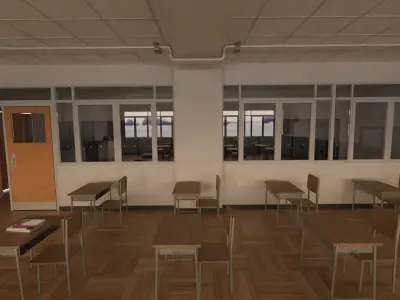 School Classroom 3D model