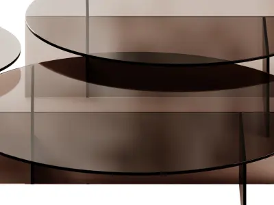 SESTANTE Round Coffee Tables by Tonelli Design 3D model