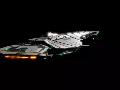 Battlecruiser 3D model