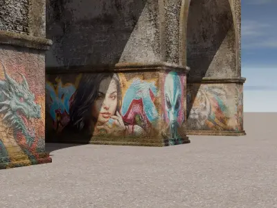 BRIDGE 3D MODEL Low-poly 3D model