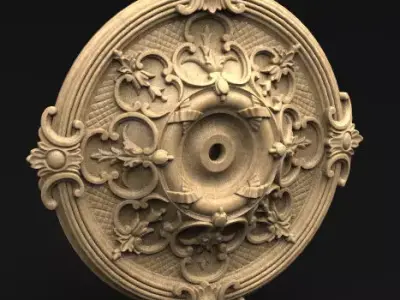 Ceiling Relief 2   3D model 3D print model