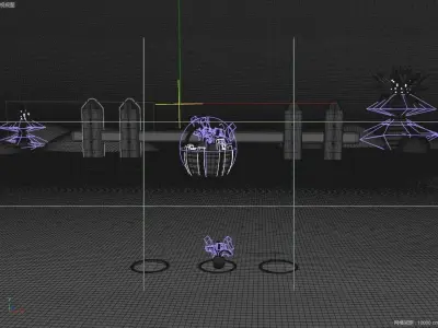 cartoon carrot farm 3D model