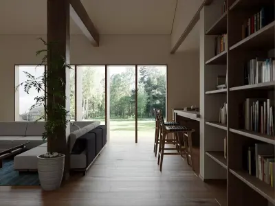 Livingroom 3D model 4