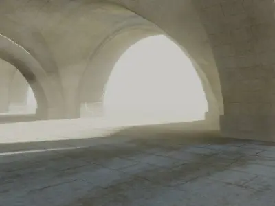 medieval building brutal architecture 3D model