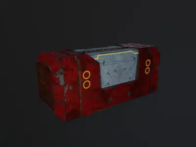 Sec fi box FBX  Low-poly 3D model