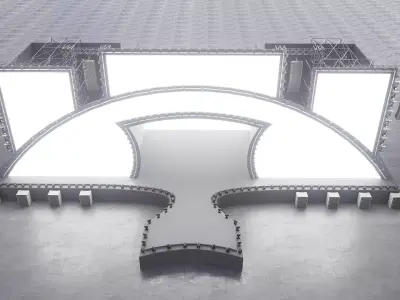 Festival - Concert Stage Model 3D model