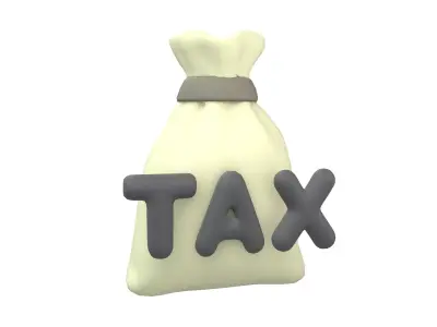 TAX Icon V1 003 Low-poly 3D model