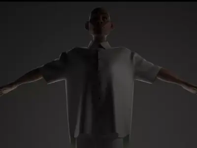 Steven Stylized NPR or Non-Photo Realistic 3D model