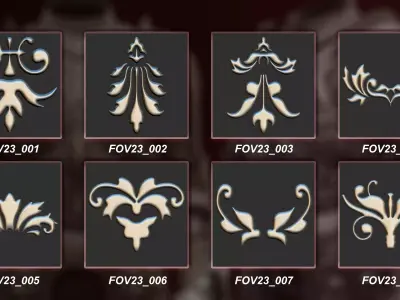 130 3D Ornament Collection Vol 23 3D model
