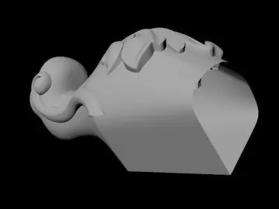 leg High quality 3d models for processing on a cnc machine  3D model 14