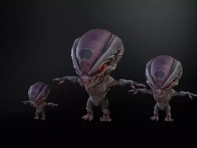 Minimonster6Pack1 Low-poly 3D model