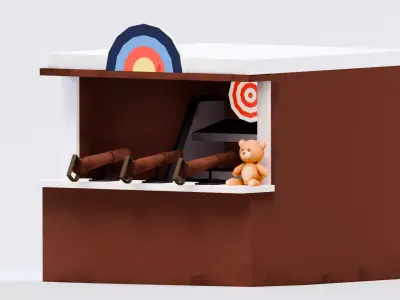 Amusement Park - Carnival Shooter Low-poly 3D model