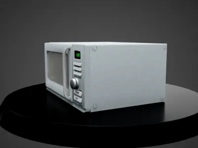 Microwave Oven Low-poly 3D model