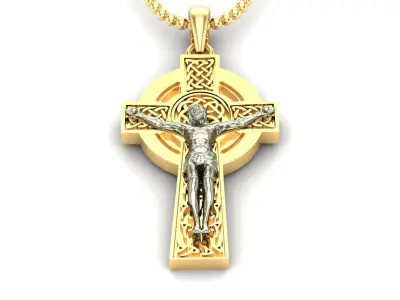 Light Gold Cross New Design  CP 65 3D print model