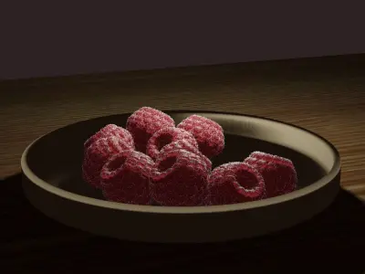 raspberry Free 3D model