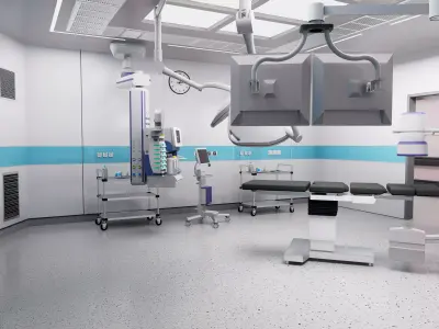 Hospital Interior-Surgery Department Low-poly 3D model