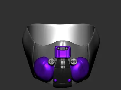 gas mask millitary high poly sculpt 3d printable  3D model