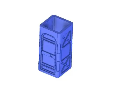 Toilet toothbrush 3D print model