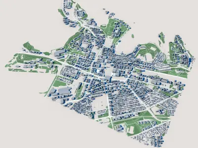 Lappeenranta City Finland 3D model