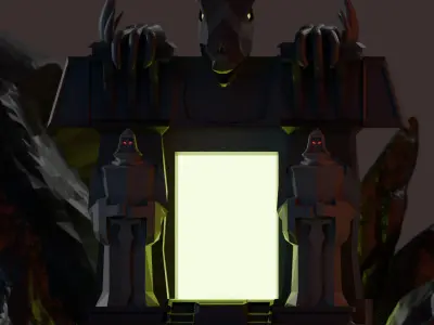 Dark Portal Low-poly 3D model