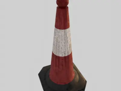 Hong Kong Traffic Cone 3D model