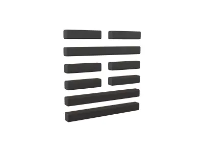 I Ching Hexagrams 60 jie v1 001 Low-poly 3D model