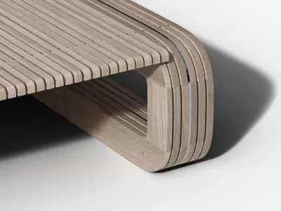 Continuous Line Chaise by Sutherland  3D model