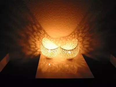Double Tealight Holder 3D print model