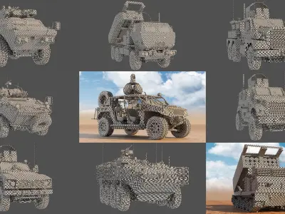  American Wheeled And Tracked Military Vehicles 9 in 1 UVW Only Vol 2 