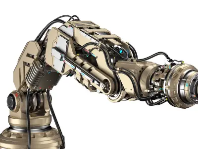 Robotic Arm 2b Rigged 3D model