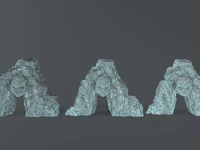 Skull Cave Low-poly 3D model