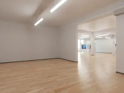 Art Museum Gallery Interior 5 Low-poly 3D model