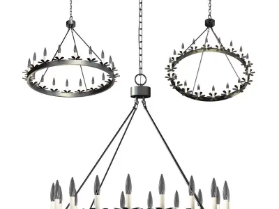 Dunbar Chandelier 3D model