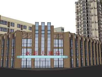 vacation spot-Resort-Fashion Leisure Hotel-0171 3D model