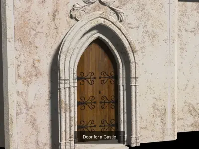 Castle Doors 3D Model Pack