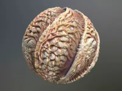 Material Skin Monster 32 Seamless PBR Texture Texture