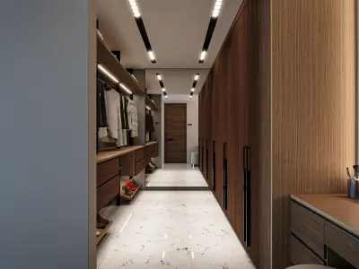 Wardobe Walk in Closet Blender - Fbx - Obj Free low-poly 3D model